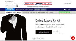 Desktop Screenshot of nationaltuxedorentals.com
